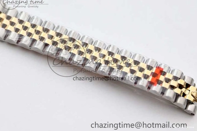 1219 Bright Lady DateJust 28 SS YG TWF Diamonds Bezel 1:1 Best Edition Green Dial Roman Markers on Jubilee Bracelet NH 2135